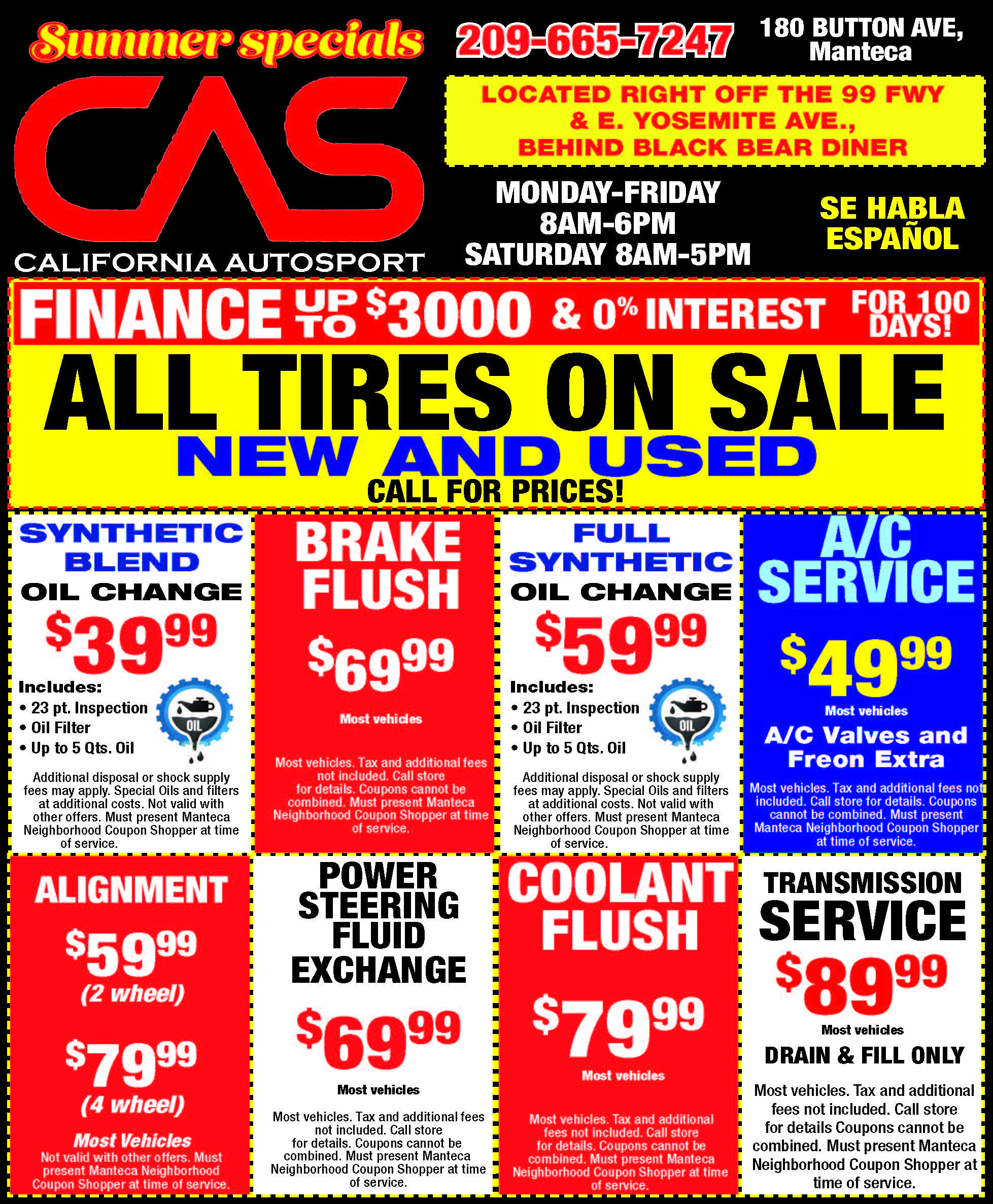 Auto Repair and Service Coupon Specials